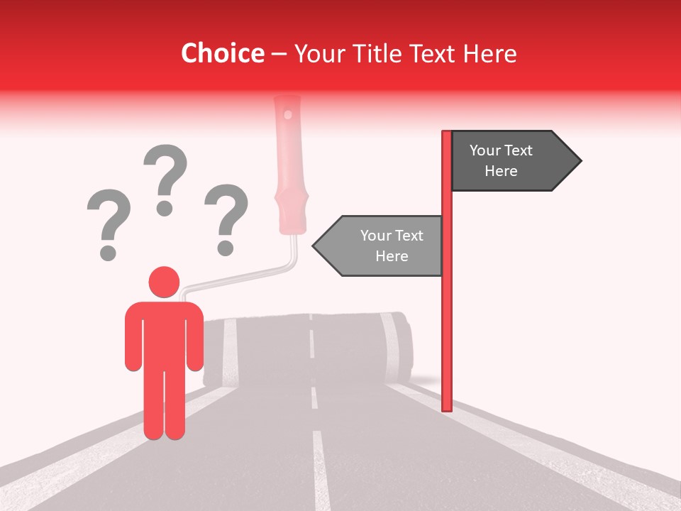 Trip Construction Line PowerPoint Template
