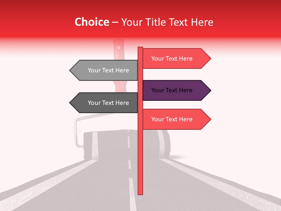 Trip Construction Line PowerPoint Template