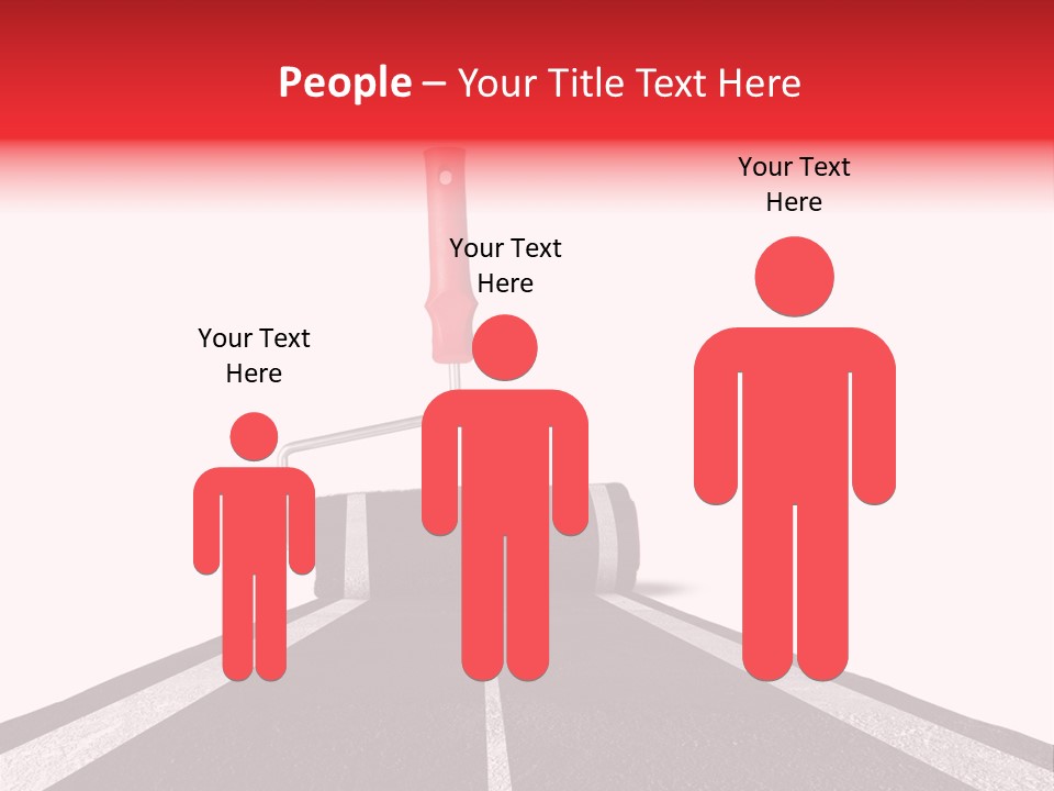 Trip Construction Line PowerPoint Template