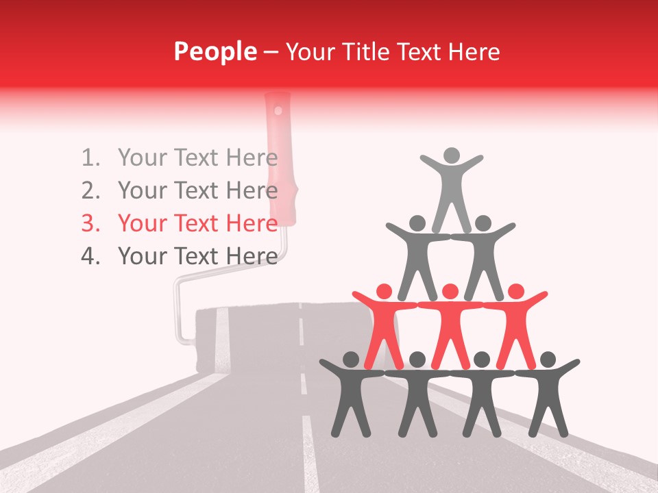 Trip Construction Line PowerPoint Template