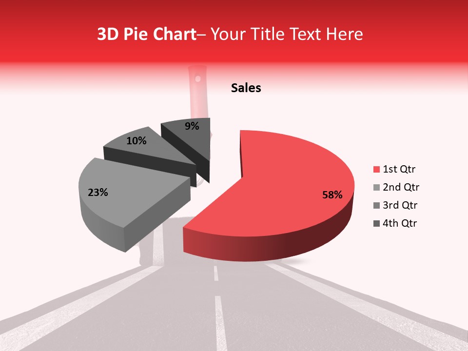 Trip Construction Line PowerPoint Template