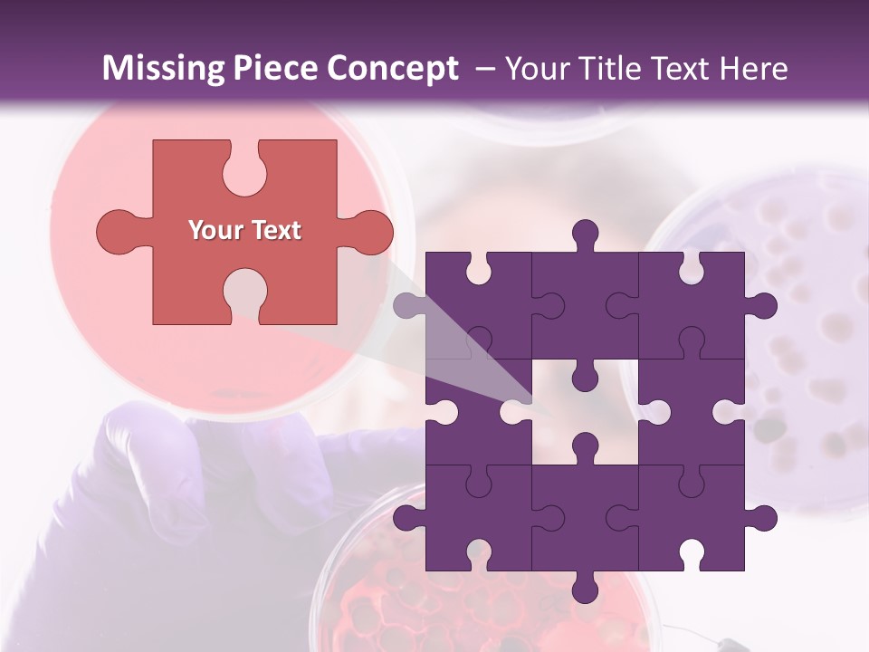 A Man In A Lab Coat Holding A Red Substance PowerPoint Template