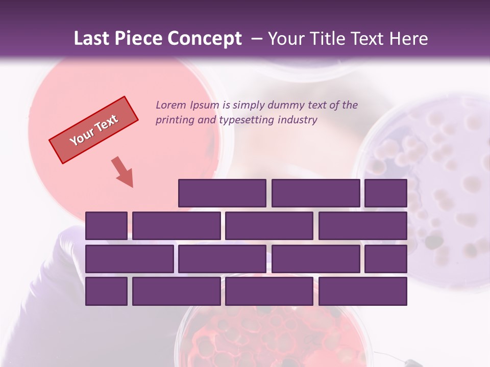 A Man In A Lab Coat Holding A Red Substance PowerPoint Template