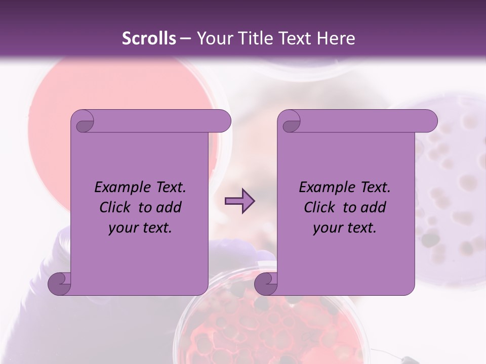 A Man In A Lab Coat Holding A Red Substance PowerPoint Template