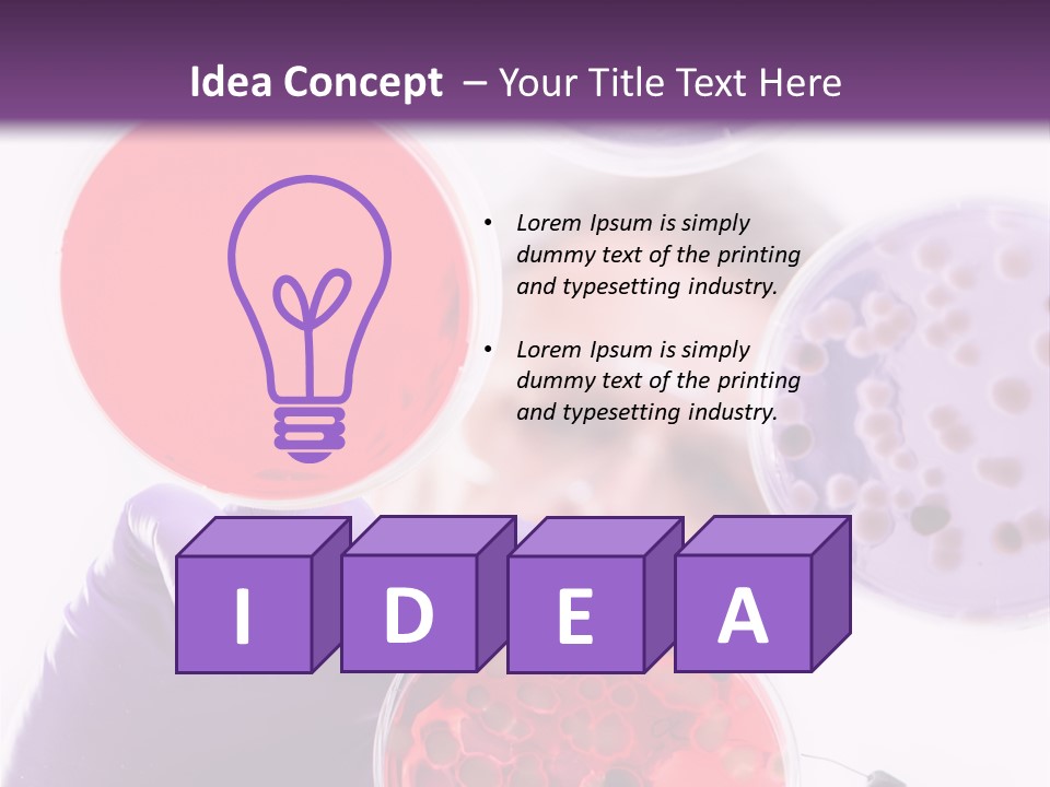 A Man In A Lab Coat Holding A Red Substance PowerPoint Template