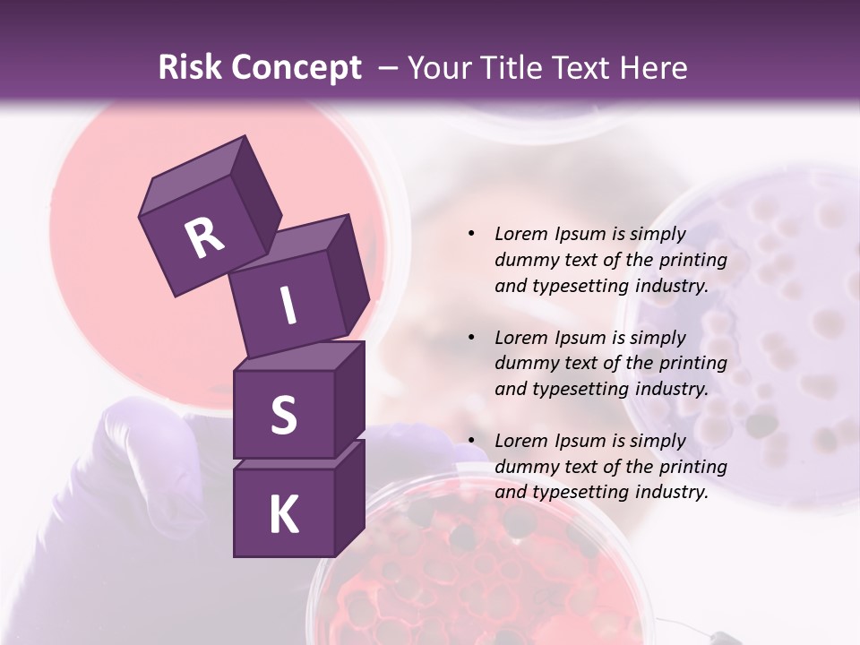 A Man In A Lab Coat Holding A Red Substance PowerPoint Template