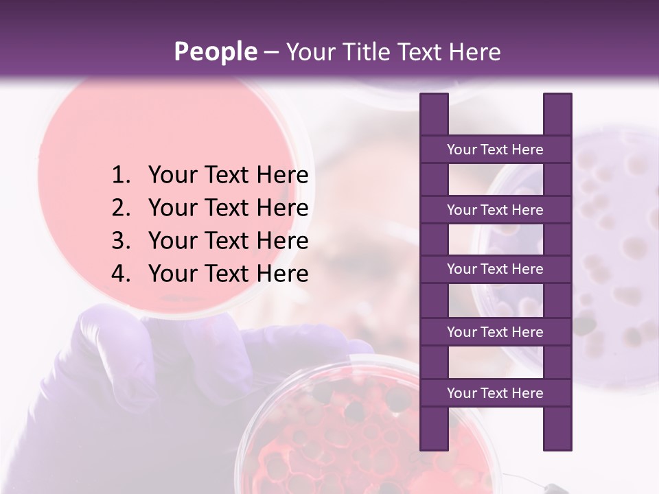 A Man In A Lab Coat Holding A Red Substance PowerPoint Template