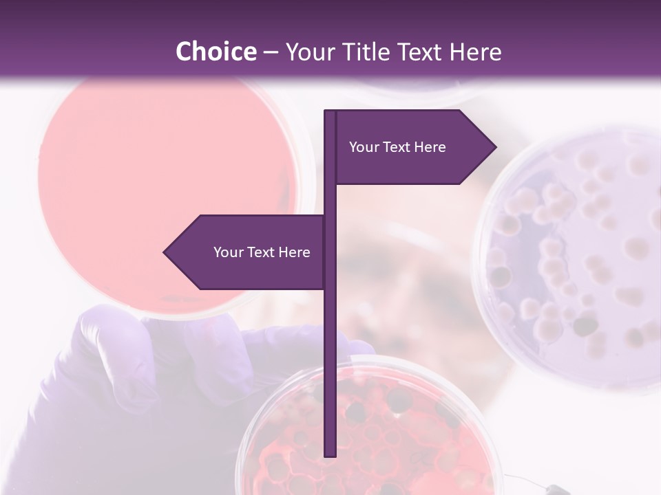 A Man In A Lab Coat Holding A Red Substance PowerPoint Template