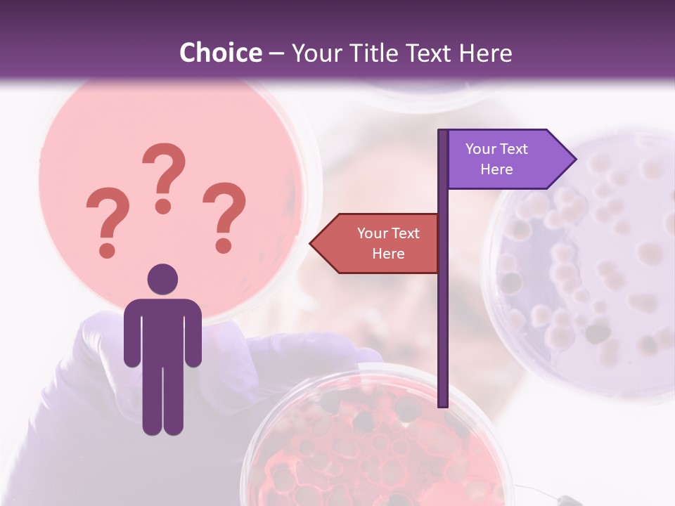 A Man In A Lab Coat Holding A Red Substance PowerPoint Template