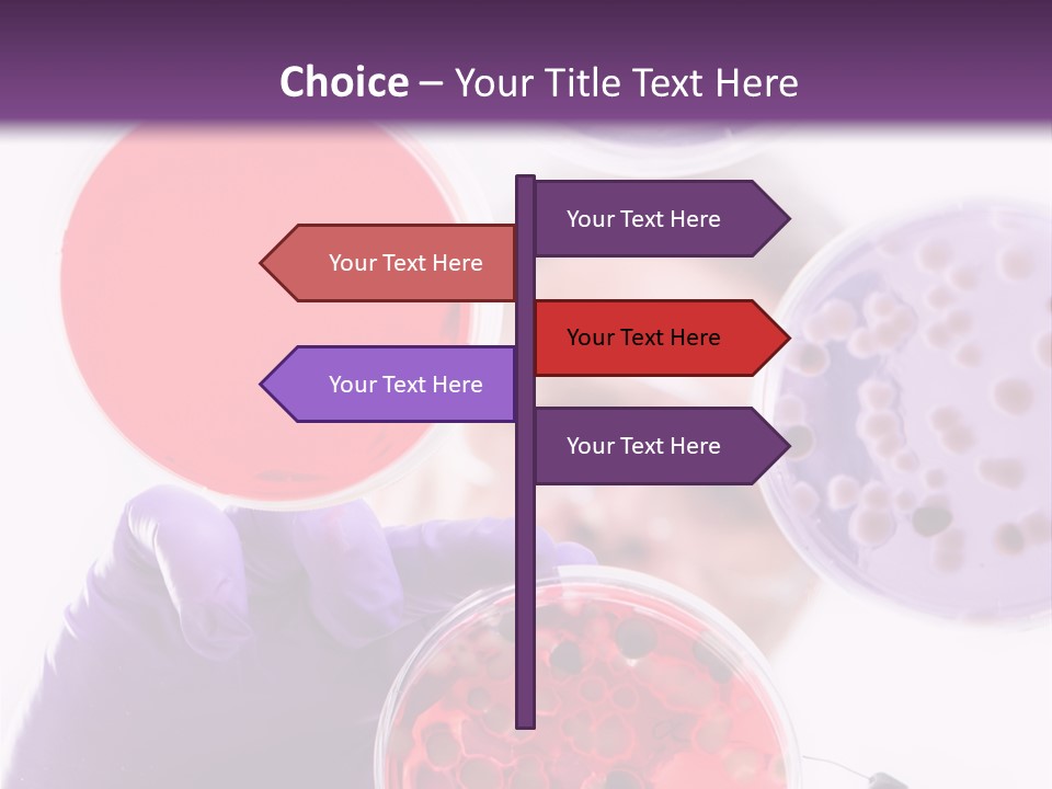 A Man In A Lab Coat Holding A Red Substance PowerPoint Template