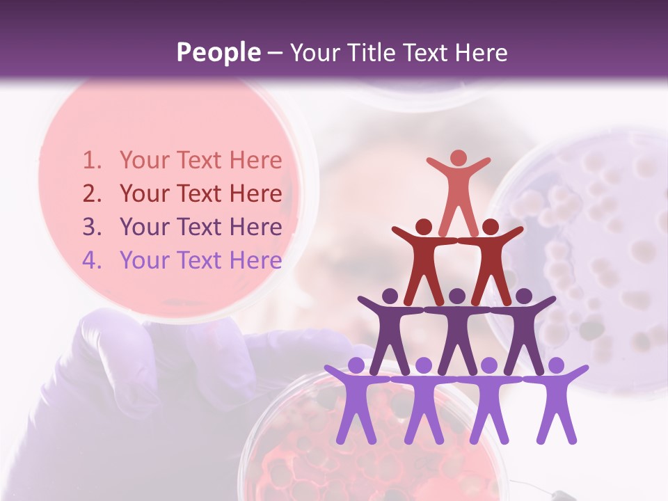 A Man In A Lab Coat Holding A Red Substance PowerPoint Template