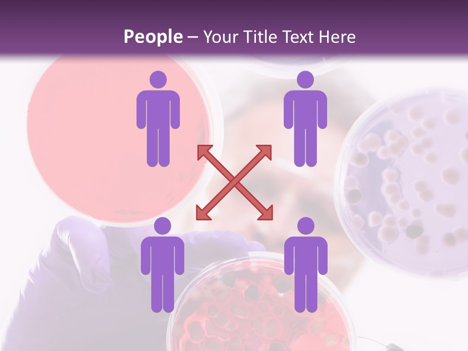 A Man In A Lab Coat Holding A Red Substance PowerPoint Template