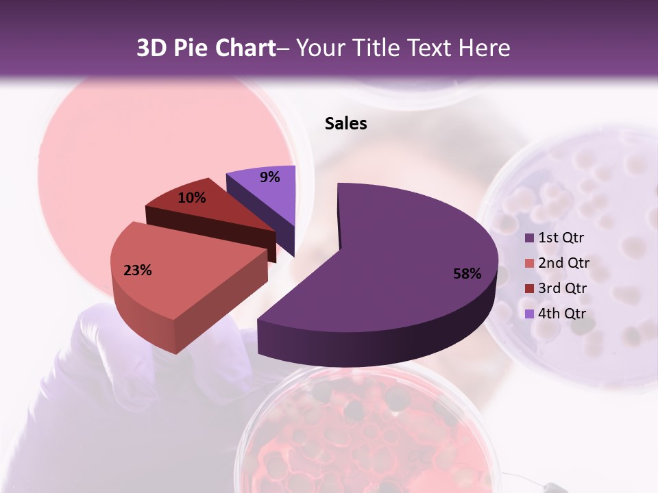 A Man In A Lab Coat Holding A Red Substance PowerPoint Template