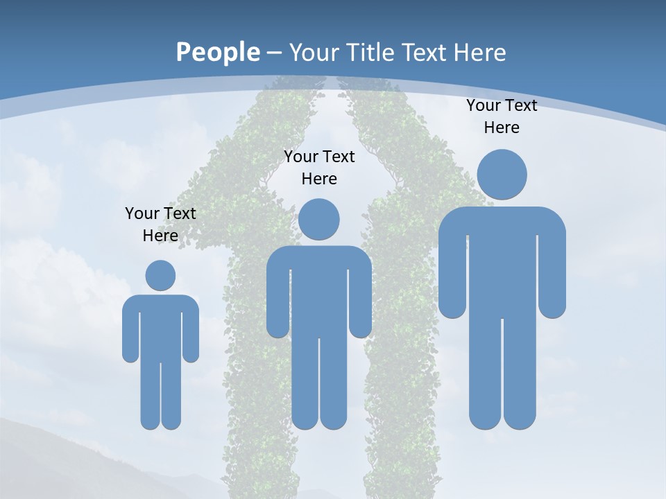 Graphics Businesspeople Guy PowerPoint Template