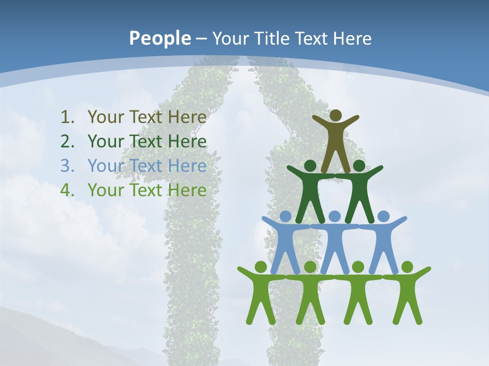 Graphics Businesspeople Guy PowerPoint Template