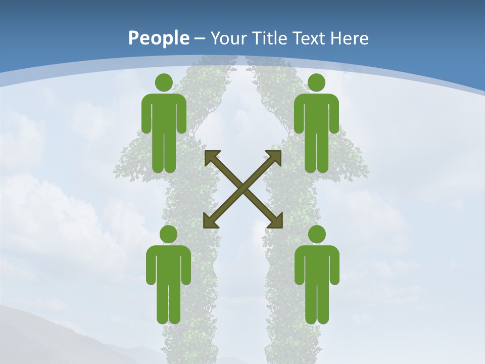 Graphics Businesspeople Guy PowerPoint Template