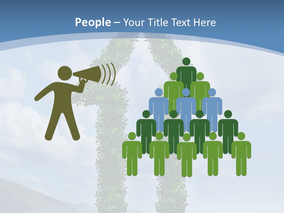 Graphics Businesspeople Guy PowerPoint Template