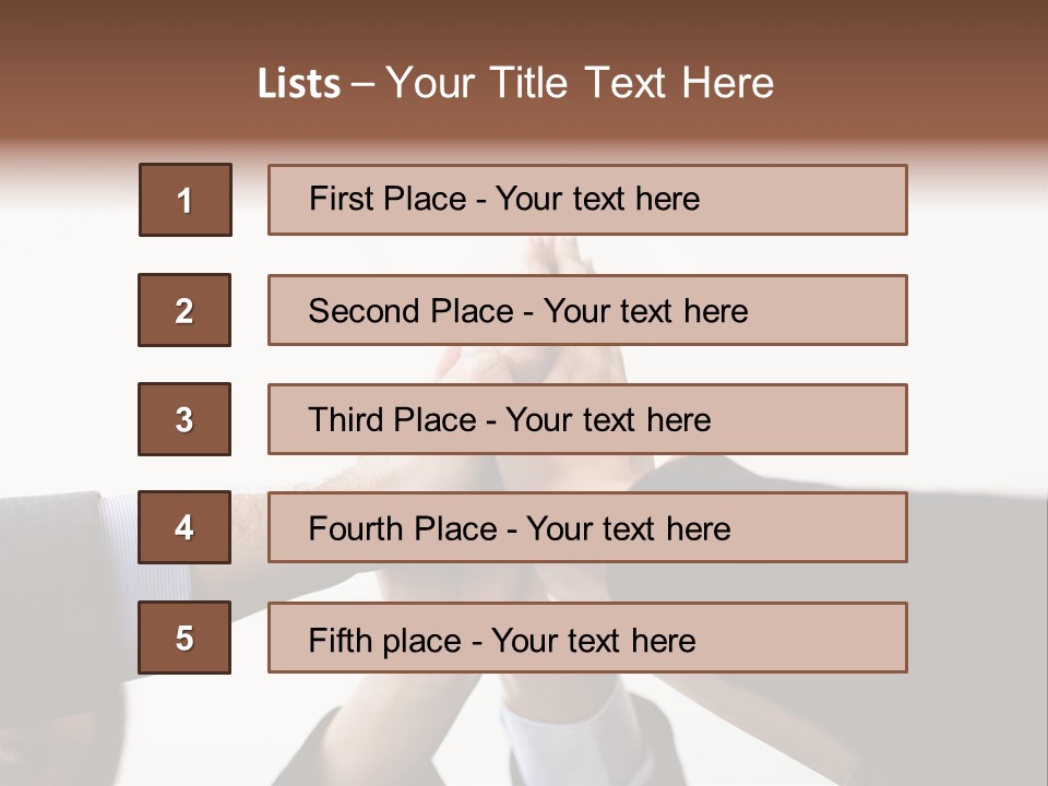 Achievement Partnership Dedication PowerPoint Template
