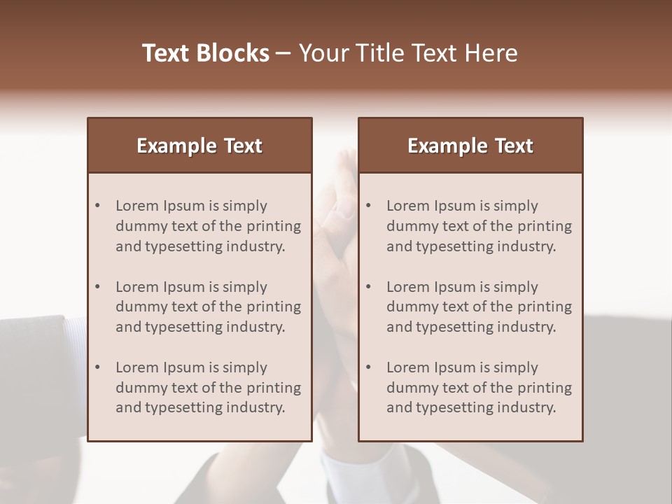 Achievement Partnership Dedication PowerPoint Template