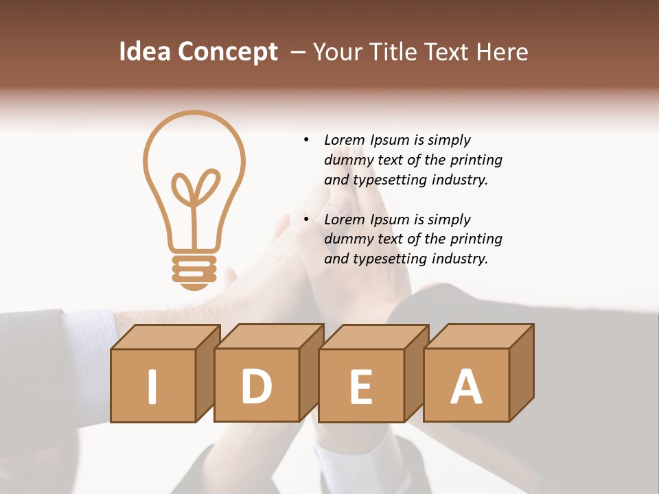 Achievement Partnership Dedication PowerPoint Template