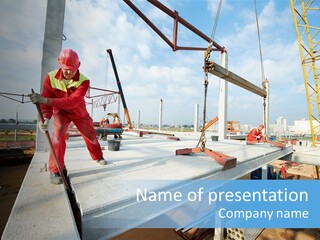 Technology Labourer Frame PowerPoint Template