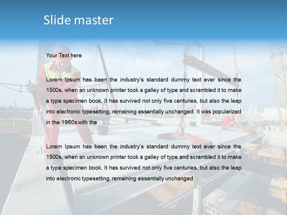 Technology Labourer Frame PowerPoint Template