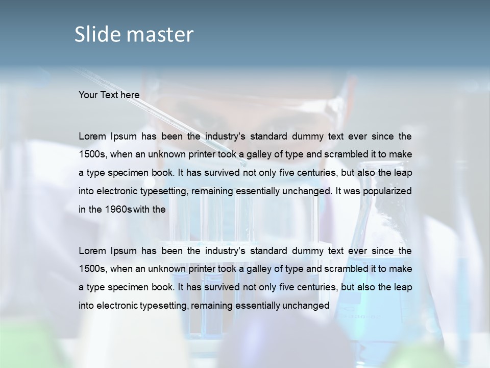 Beaker Man Chemistry PowerPoint Template