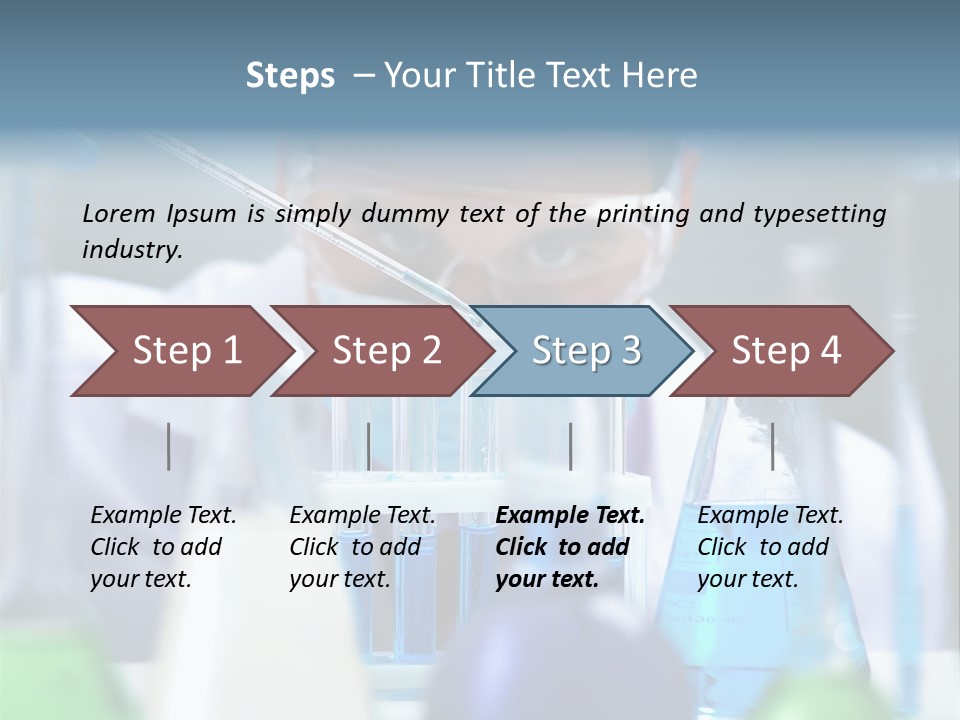 Beaker Man Chemistry PowerPoint Template