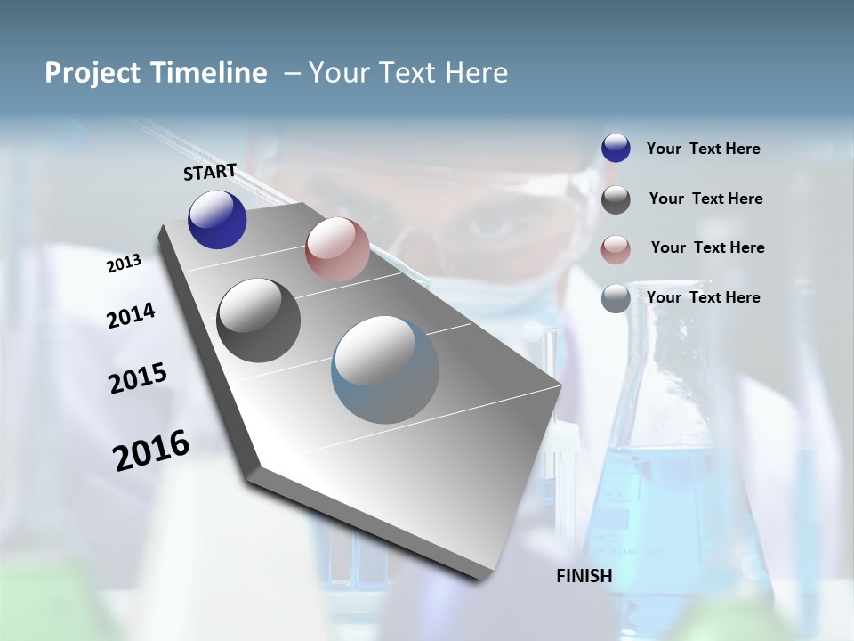 Beaker Man Chemistry PowerPoint Template