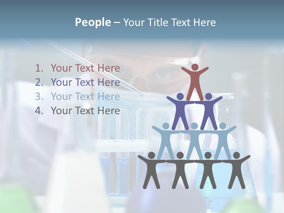 Beaker Man Chemistry PowerPoint Template
