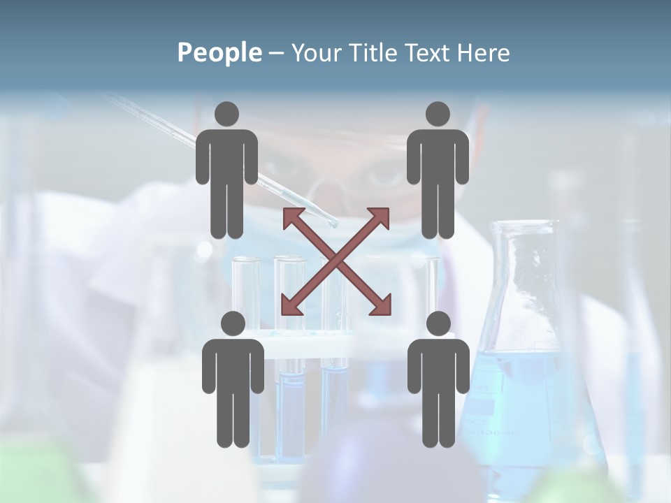 Beaker Man Chemistry PowerPoint Template