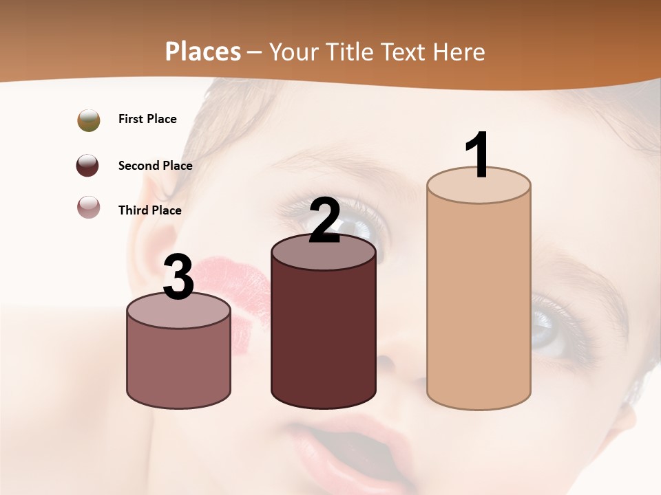 Beauty White Teen PowerPoint Template