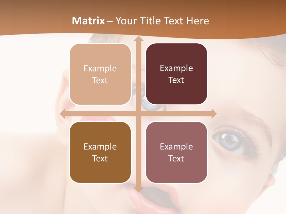 Beauty White Teen PowerPoint Template