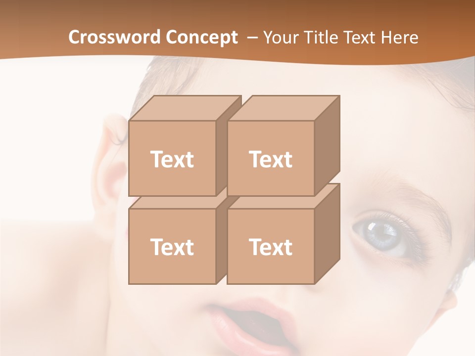 Beauty White Teen PowerPoint Template