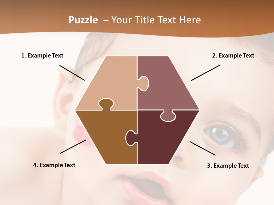 Beauty White Teen PowerPoint Template