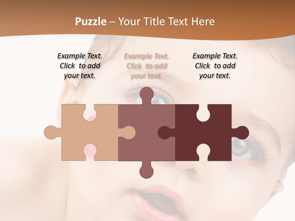 Beauty White Teen PowerPoint Template