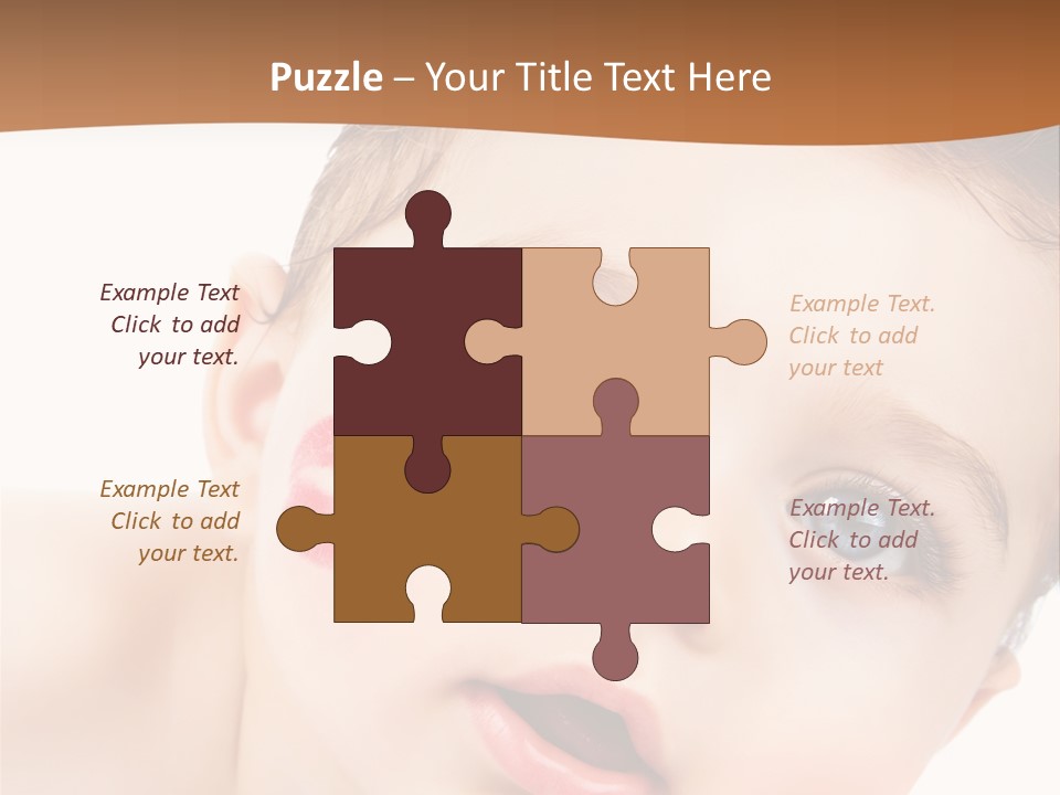 Beauty White Teen PowerPoint Template