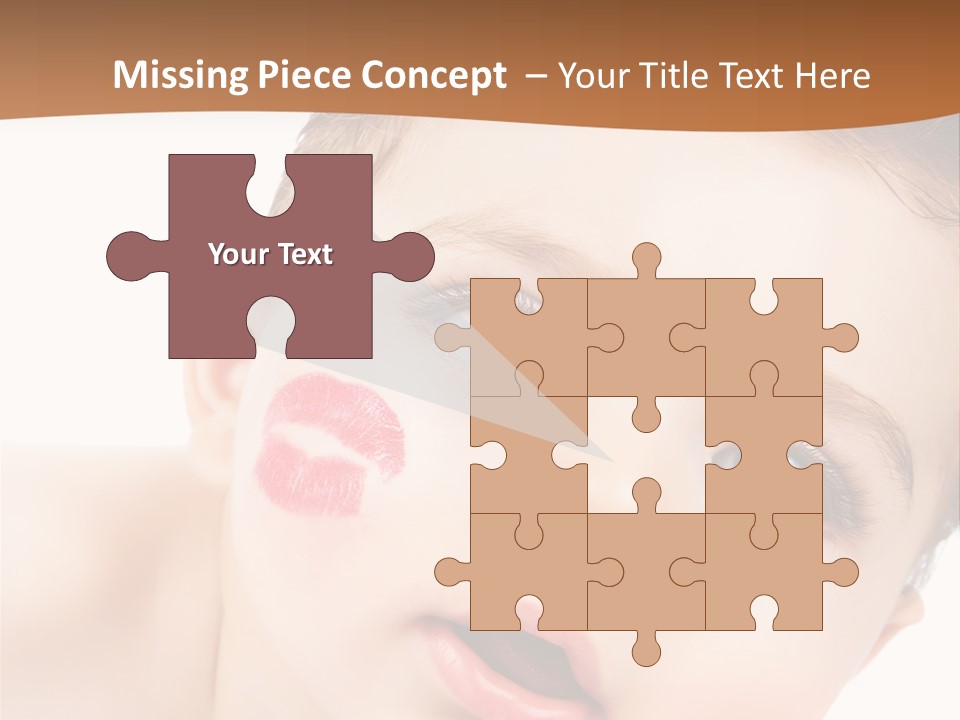 Beauty White Teen PowerPoint Template