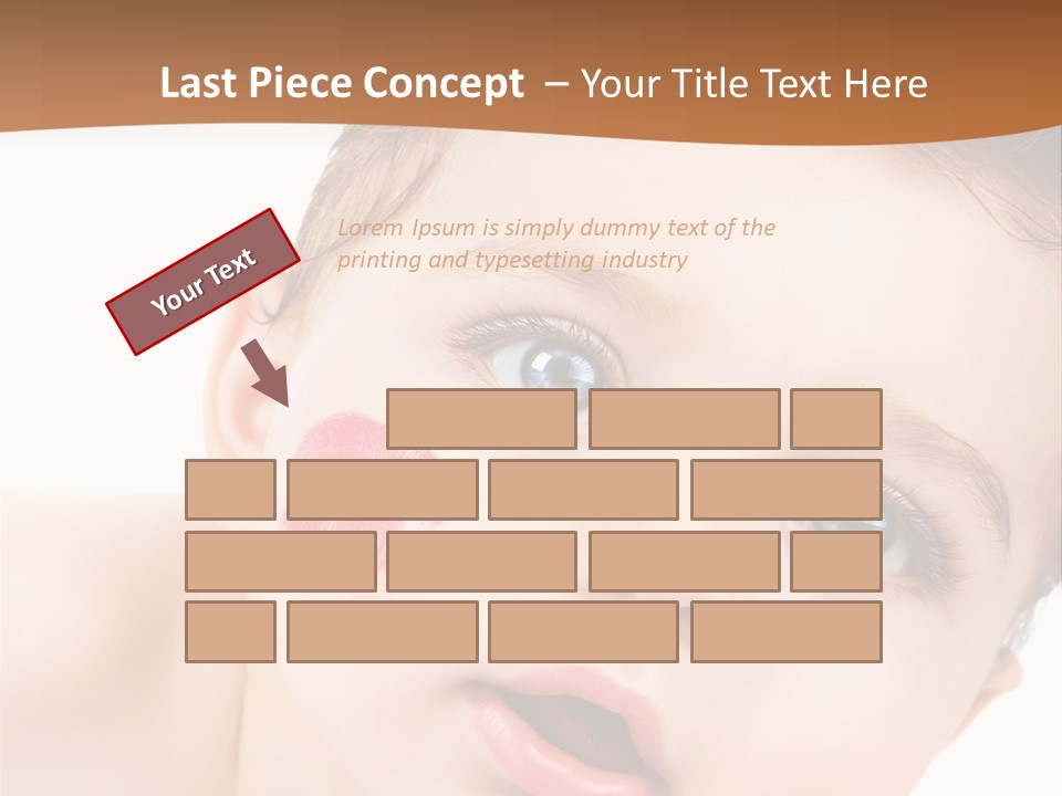 Beauty White Teen PowerPoint Template