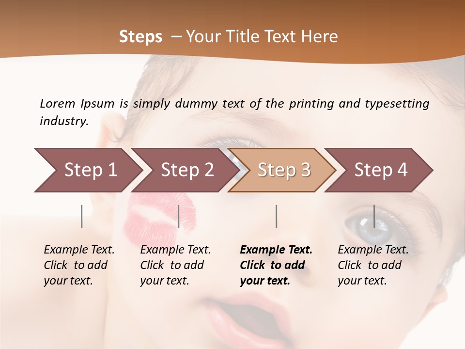 Beauty White Teen PowerPoint Template