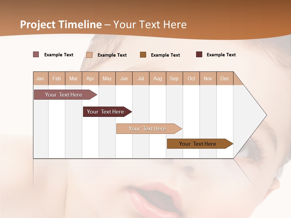 Beauty White Teen PowerPoint Template