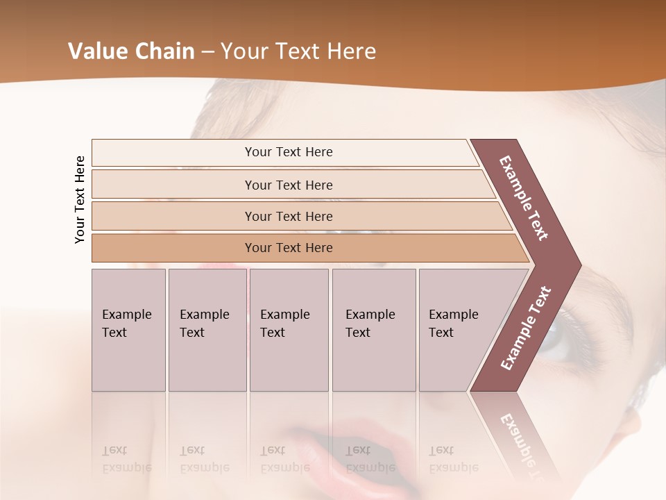 Beauty White Teen PowerPoint Template