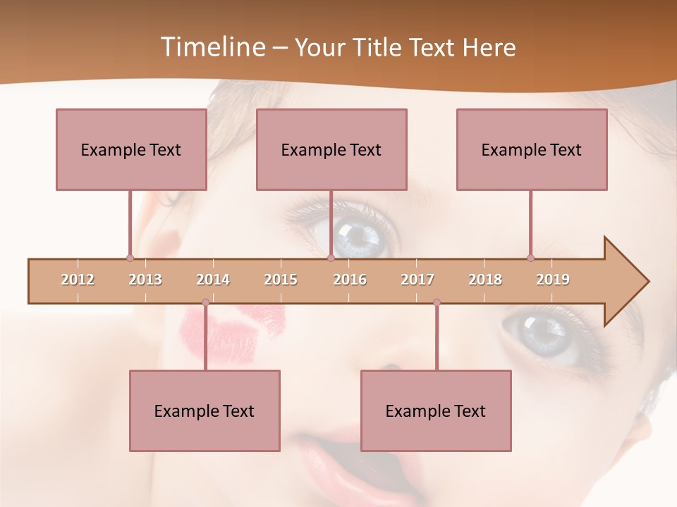 Beauty White Teen PowerPoint Template