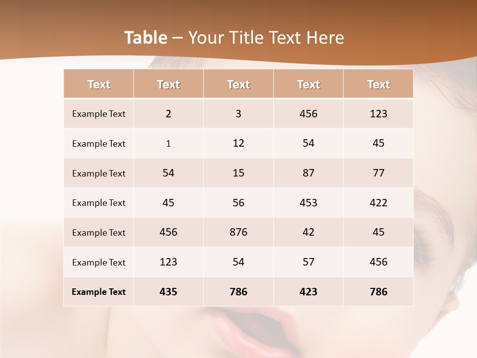 Beauty White Teen PowerPoint Template