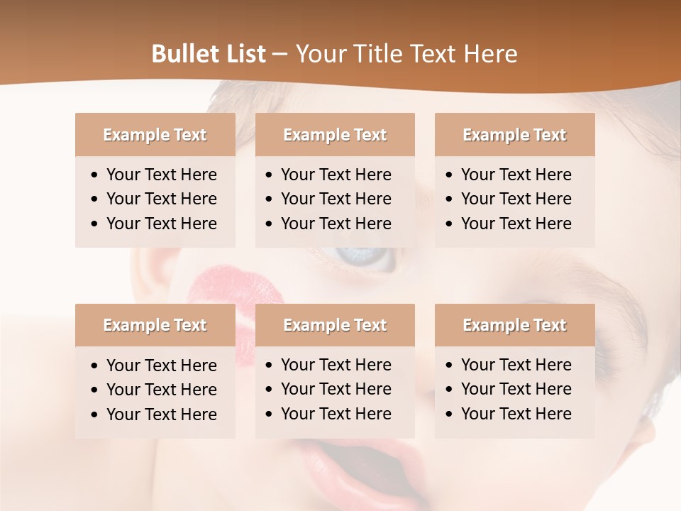 Beauty White Teen PowerPoint Template