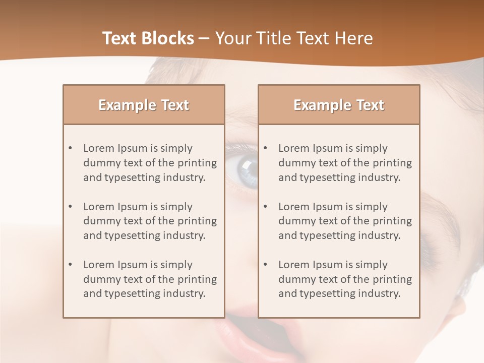 Beauty White Teen PowerPoint Template