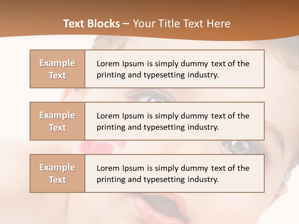 Beauty White Teen PowerPoint Template