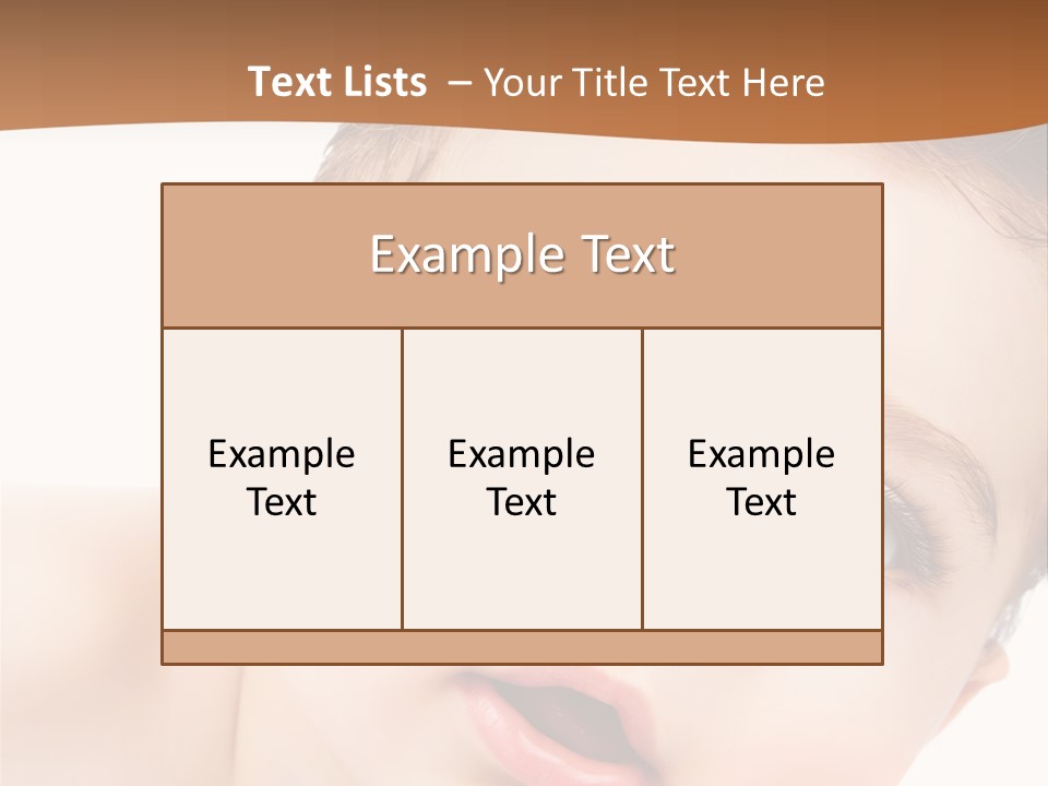 Beauty White Teen PowerPoint Template