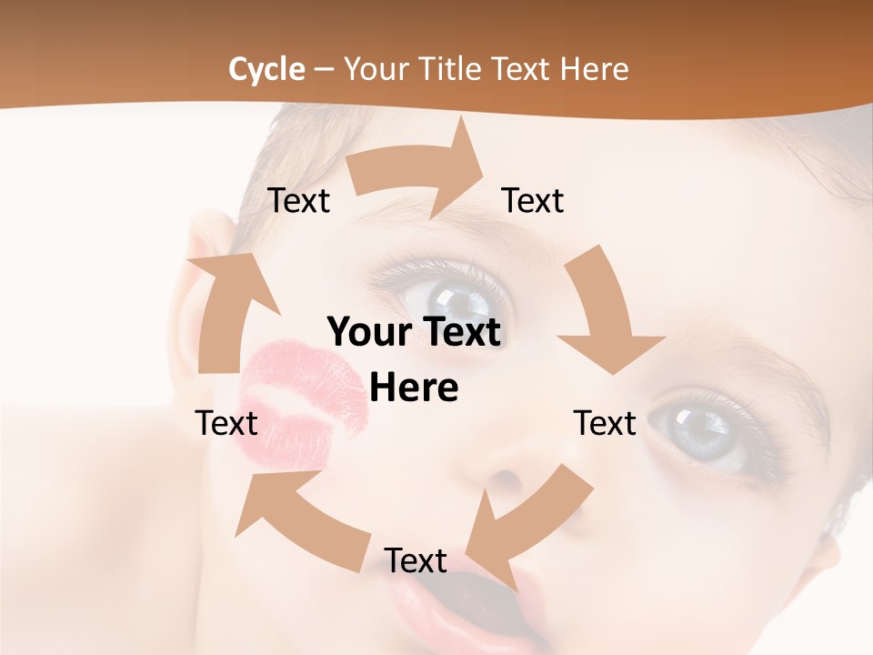 Beauty White Teen PowerPoint Template