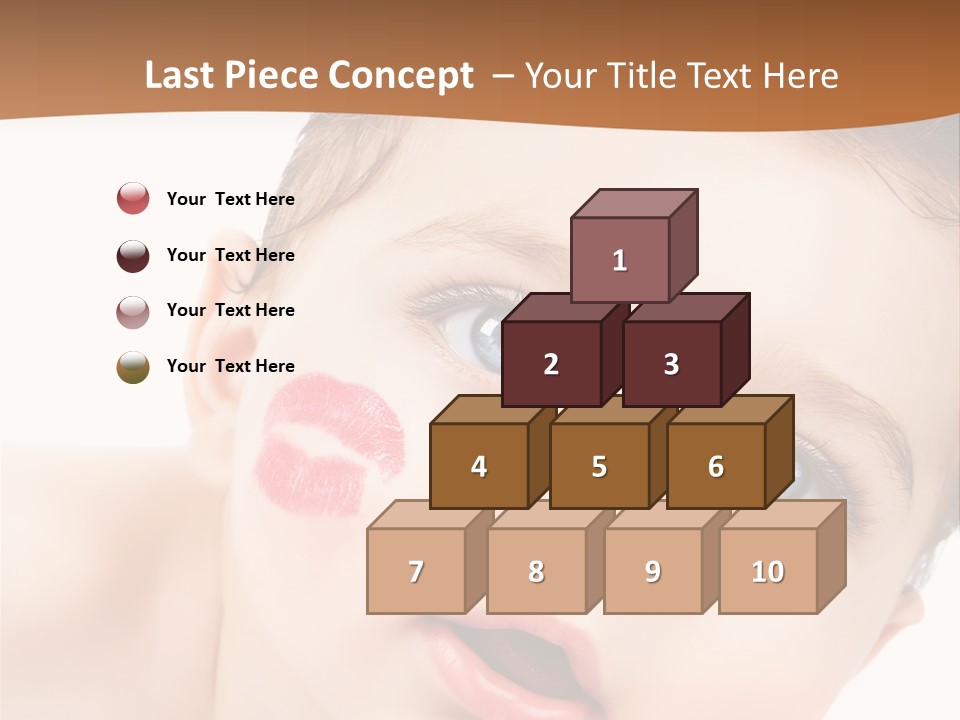 Beauty White Teen PowerPoint Template